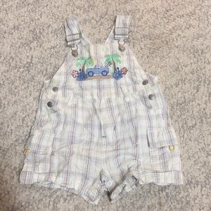 Short overalls for spring.